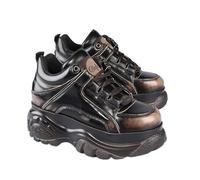 Buffalo 1339-14 Leather Women's Brown Trainers - UK 5