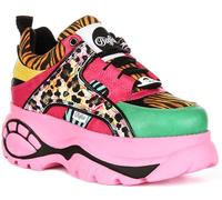Buffalo 1339-14 Rev Women's Tiger Multi Overlys Ultimate Platforms (Pink Multi, UK 6)