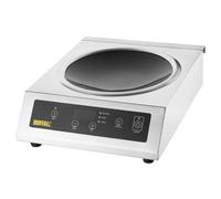 Buffalo 3kW Single Zone Commercial Induction Wok, Stainless Steel