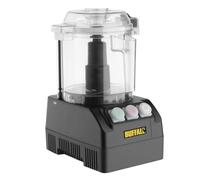Buffalo 600W Multi Function Food Processor - Capacity: 3 Litre, Black - Includes S Blade, 2 & 4 mm Slicing Disc, & 5 mm Grating Disc - Single & Pulse Speed Settings, CK164
