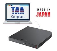BUFFALO 6X Portable Blu-ray Drive, TAA-Compliant, Read / Write, Plays and Burns BD / DVD / CD, USB 3.2 (Gen 1) Type-A / Type-C, Compatible with Mac / PC / Win 8 / Win 10 / Win 11 / Laptop / Desktop