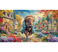 buffalo Adult Jigsaws 1000 Piece - Hard Difficult Challenging Game Home Activity Gift 38x52/1000pcs