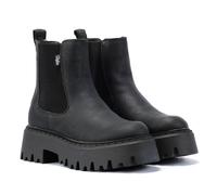 Buffalo Aspen Chelsea Vegan Nappa Women's Black Boots UK 4