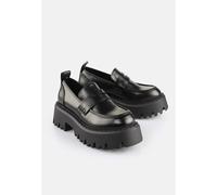 Buffalo - Aspen Loafer Black - Girl Shoes - black - EU 38 - Synthetic/Synthetic/Rubber,Fake Leather EU 38