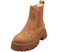 Buffalo Aspen Warm Vegan Womens Chelsea Boots in Cognac - 5 UK