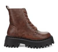 Buffalo Aspen Women's Vegan Platform Lace Up Ankle Boots Brown with Maxi Sole - 1622595-XF ASPEN LACE UP 40