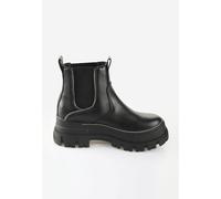 Buffalo - Aspha Chelsea Zip Black - Girl Shoes - black - EU 37 - Synthetic/Textile/Rubber,Fake Leather EU 37