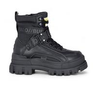 Buffalo Aspha Com1 Lace Up Womens Black Chunky Platform High Ankle Combat Boots