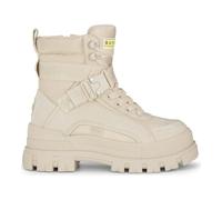 Buffalo ASPHA COM1 - Women’s Beige Combat Platform Boots - EU 36