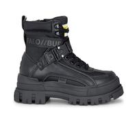 Buffalo ASPHA COM1 - Women’s Black Combat Platform Boots - EU 36