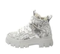 Buffalo Aspha Nc Mid - Grey/Silver Snake Polyester, Colourful, 4 UK
