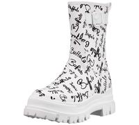 Buffalo, ASPHA Rain Lo, Fashion Vegan Wedge Shoes (Imi Nappa), White Black, 6 UK