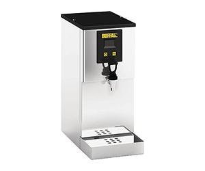 Buffalo Autofill Filtration Stainless Steel Water Boiler, 10Ltr | Output: 30L per hour with a removable drip tray, electronic control panel, and filter life indicator.