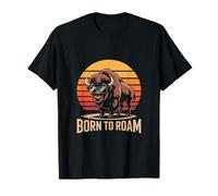 Buffalo Bison Sunset Road Trip T-Shirt