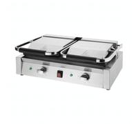 Buffalo Bistro Countertop Double Contact Grill with Flat Plates