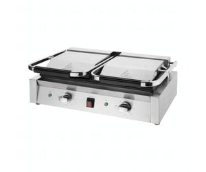 Buffalo Bistro Countertop Double Contact Grill with Flat Plates