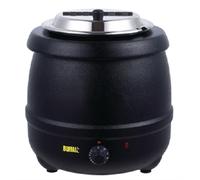 Buffalo Black Soup Kettle 10 litre ltr Hinged Lid L715 Catering Commercial