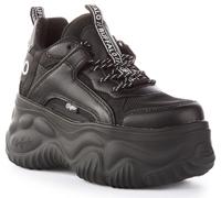 Buffalo Blader Matcha Women's Vgn Nappa Platform Lg Sneakers Platforms (Black, UK 4)