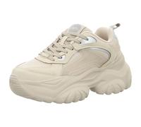 Buffalo Bliss Mesh BN1636588, Women's Trainers, Cream Silver, 7 UK
