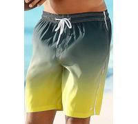 Buffalo Boxer Swimming Shorts Grey / Yellow