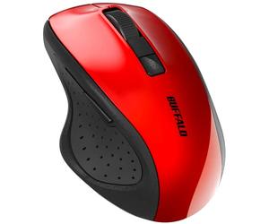 Buffalo BSMBB305RD Blue LED Mouse Bluetooth 5.0 5 Buttons Red Back/Front Button Energy Saving