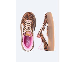 Buffalo - Cajo Leo/Pink/White - Girl Shoes - brown - EU 40 - Textile, Synthetic/Textile/Rubber EU 40