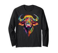 Buffalo Cape Water Buffalos Safari South African Buffalo Long Sleeve T-Shirt