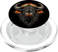 Buffalo Cape Water Buffalos Safari South African Buffalo PopSockets PopGrip for MagSafe