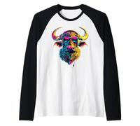 Buffalo Cape Water Buffalos Safari South African Buffalo Raglan Baseball Tee