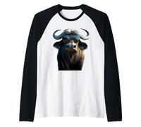 Buffalo Cape Water Buffalos Safari South African Buffalo Raglan Baseball Tee