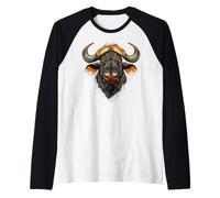 Buffalo Cape Water Buffalos Safari South African Buffalo Raglan Baseball Tee