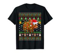 Buffalo Christmas Lights Funny Santa Ugly Sweaters Cute Xmas T-Shirt