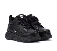 Buffalo CLD Corin Womens Black Trainers Synthetic Leather - Size UK 6.5