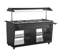 Buffalo Commercial Heated Buffet Bar Food Warmer, Black JA179