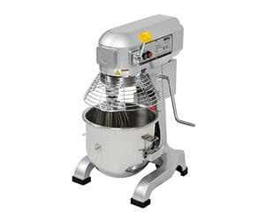 Buffalo Commercial Planetary Mixer 1.1kW 20Ltr, GL191 | Includes heavy-duty whisk, beater, and dough hook attachments with 3-speed manual control for commercial kitchens.