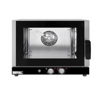 Buffalo Convection Oven with Humidity, 4 x GN 1/1, Three Phase | Delivers rapid, even heat distribution across multiple versatile shelves built for heavy-duty daily cooking.