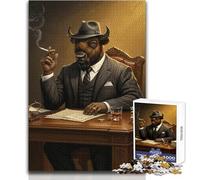 Buffalo Crime Lord Jigsaw Puzzle 1000 Educational Fun Learning Activity Game Perfect Thoughtful Gift for Any Occasion Size 38x52cm