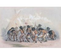 Buffalo Dance. Or Bison Dance. Many North American Plains Indians performed this ceremony which normally coincided with the annual return of the buffalo herds upon which the Indians were dependent for