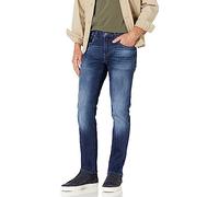 Buffalo David Bitton Men's Slim Ash Jeans, Sanded and Faded Indigo, 31W x 30L