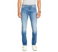 Buffalo David Bitton Men's Ash Fashion Jeans, Veined and Crinkled Indigo, 42W x 30L