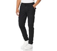 Buffalo David Bitton Men's Cargo Tom Pants, Black, Medium