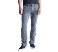 Buffalo David Bitton Men's Non-Denim Straight Leg Six French Terry Pants with Cotton Blend Stretch, Graphite, 34W x 30L