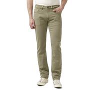 Buffalo David Bitton Men's Non-Denim Straight Leg Six French Terry Pants with Cotton Blend Stretch Jeans, Olive, 34W x 30L