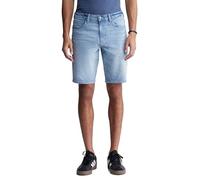 Buffalo David Bitton Men's Relaxed Straight Dean Denim Shorts, Authentic Worn, 36