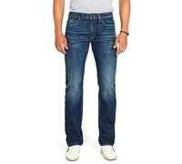 Buffalo David Bitton Men's Relaxed Straight Leg Driven Jean with Stretch Fabric, Indigo, 32W x 32L
