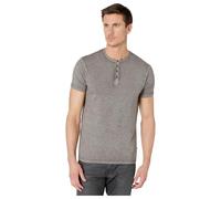 Buffalo David Bitton Men's Short Sleeve Kasum Henley Shirt, Ardent, Medium