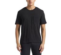 Buffalo David Bitton Men's Short Sleeve Slub Pocket Tee Regular Fit, Black, Medium