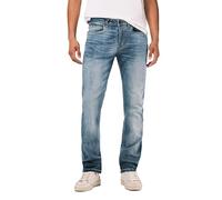 Buffalo David Bitton Men's Slim Ash Jeans, Authentic and Sanded Indigo, 33W x 30L