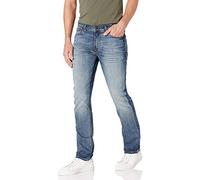 Buffalo David Bitton Men's Slim Ash Jeans, Authentic and Sanded Indigo, 36W x 30L