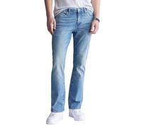 Buffalo David Bitton Men's Slim Boot King Jeans, Distressed and Whiskered